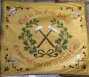 Fahne des BV „von Velsen“, Pustleben (Vorderseite)